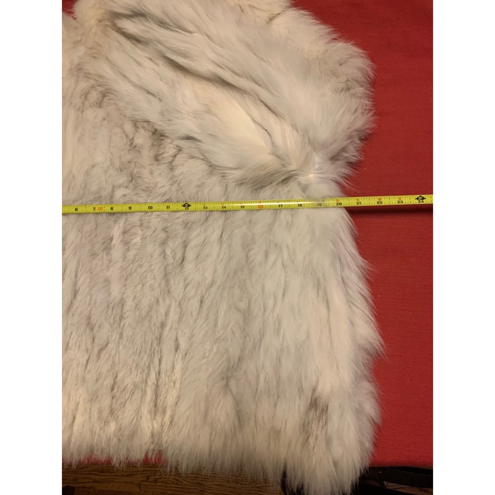 Cream Faux Fur Jacket - Women's Cozy Coat - Picture 9 of 12